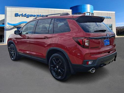 Radiant Red Metallic II 2024 Honda Passport AWD Black