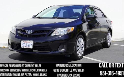 Black Sand Pearl 2012 Toyota Corolla LE