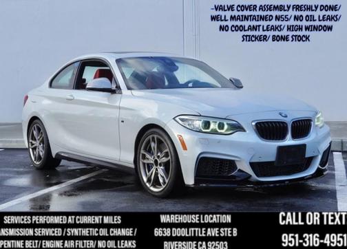 2014 BMW M235 M235i (ALPINE WHITE ON CORAL RED) HARMON KARDONS