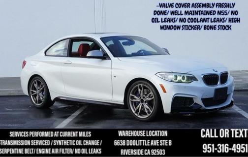 2014 BMW M235 M235i (ALPINE WHITE ON CORAL RED) HARMON KARDONS