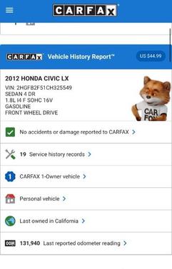 2012 Honda Civic LX