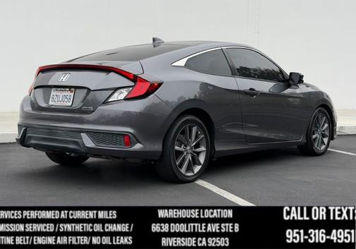 Platinum White Pearl 2019 Honda Civic EX