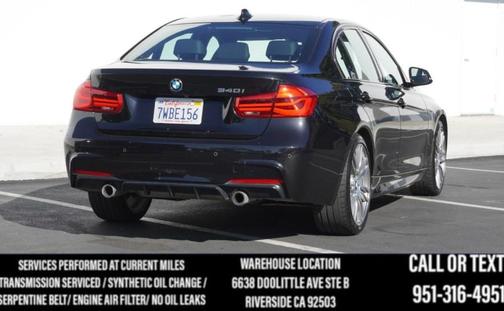 2017 BMW 340 340i BLACK SAPP ON BLACK/ HARMON KARDON/ APP CPLAY