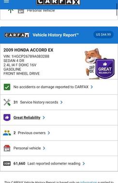 2009 Honda Accord EX