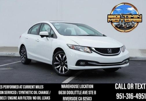 White Orchid Pearl 2015 Honda Civic EX-L