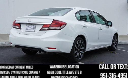 White Orchid Pearl 2015 Honda Civic EX-L