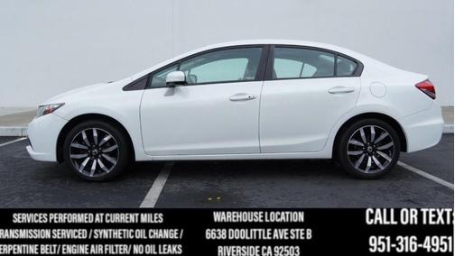 White Orchid Pearl 2015 Honda Civic EX-L