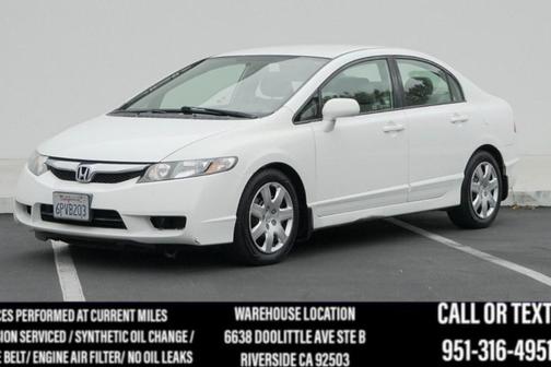 Taffeta White 2009 Honda Civic LX