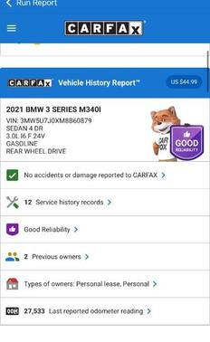 2021 BMW M340 i