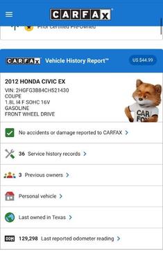 2012 Honda Civic EX
