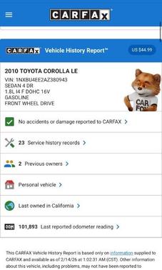 2010 Toyota Corolla LE