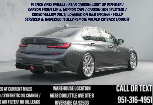 Mineral Grey Metallic 2021 BMW M340 M340i (H&R SPRINGS ) (YELLOW DRL) (19INCH APEX WS)