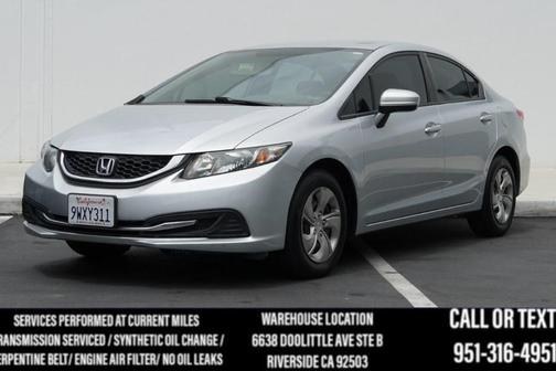 Alabaster Silver Metallic 2015 Honda Civic LX