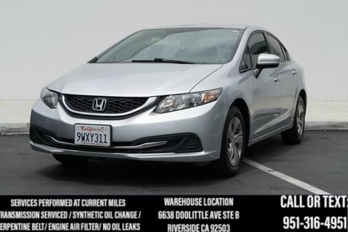 Alabaster Silver Metallic 2015 Honda Civic LX