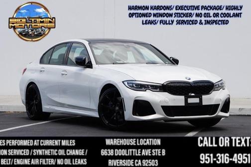 Alpine White 2021 BMW M340 (BLACK INTERIOR w Blue Accents/ Harmon Kardons /