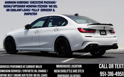 Alpine White 2021 BMW M340 (BLACK INTERIOR w Blue Accents/ Harmon Kardons /