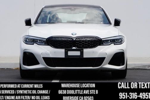 Alpine White 2021 BMW M340 (BLACK INTERIOR w Blue Accents/ Harmon Kardons /