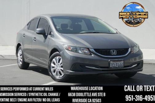 Polished Metal Metallic 2013 Honda Civic LX