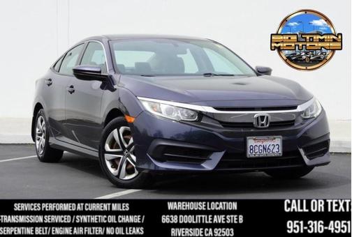 Modern Steel Metallic 2018 Honda Civic LX