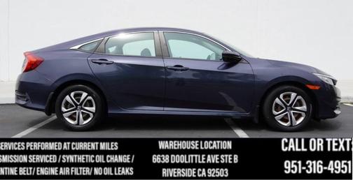 Modern Steel Metallic 2018 Honda Civic LX