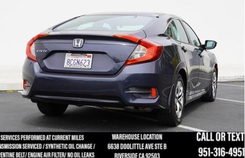 Modern Steel Metallic 2018 Honda Civic LX