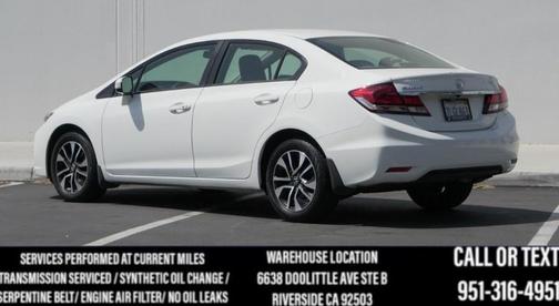 Taffeta White 2015 Honda Civic EX