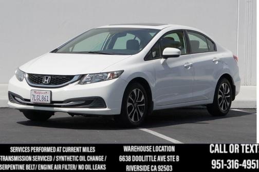 Taffeta White 2015 Honda Civic EX