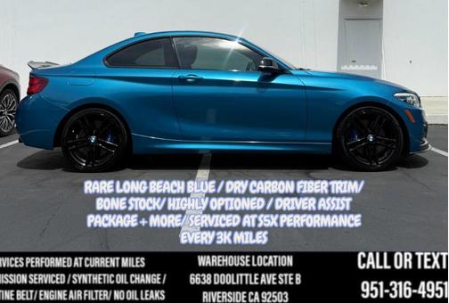 Long Beach Blue Metallic 2020 BMW M240 i