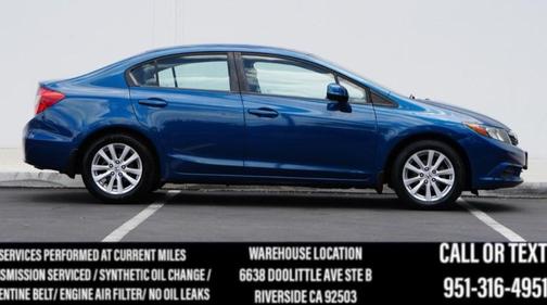 Dyno Blue Pearl 2012 Honda Civic EX-L