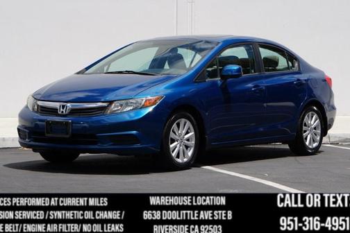 Dyno Blue Pearl 2012 Honda Civic EX-L