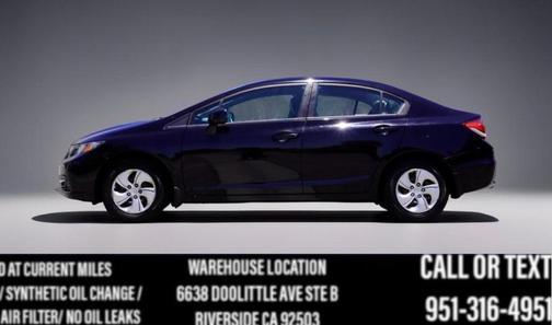 Crystal Black Pearl 2013 Honda Civic LX