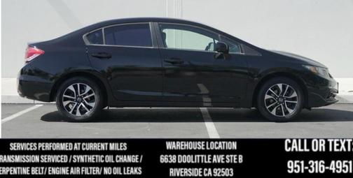 Crystal Black Pearl 2013 Honda Civic EX-L
