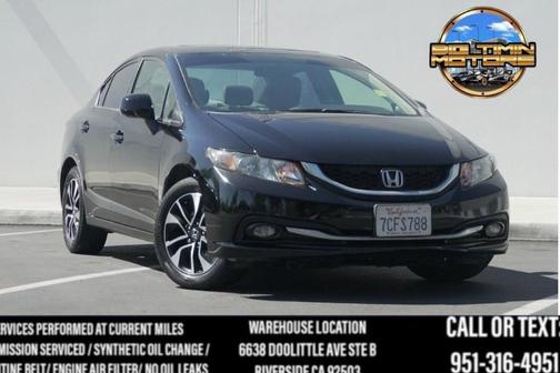 Crystal Black Pearl 2013 Honda Civic EX-L