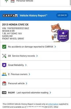2013 Honda Civic EX