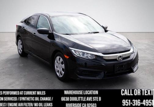 Crystal Black Pearl 2017 Honda Civic LX