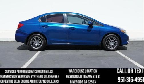 Dyno Blue Pearl 2012 Honda Civic LX