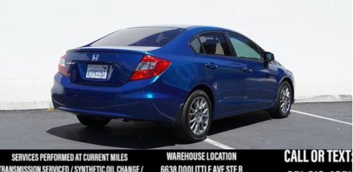 Dyno Blue Pearl 2012 Honda Civic LX
