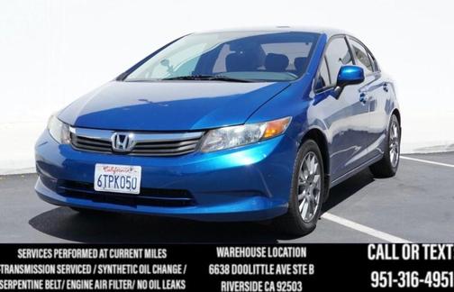 Dyno Blue Pearl 2012 Honda Civic LX