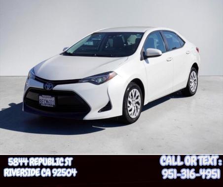 Super White 2018 Toyota Corolla LE