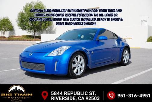 Daytona Blue Metallic 2005 Nissan 350Z VQ35DE/CPE/ ONE OWNER