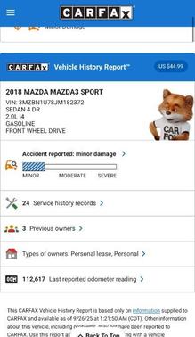 2018 Mazda Mazda3 Sport