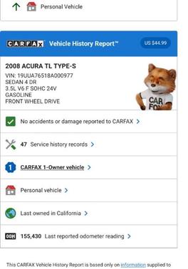 2008 Acura TL Type S