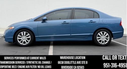 Atomic Blue Metallic 2011 Honda Civic LX