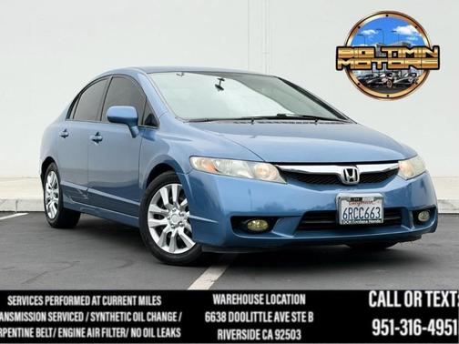Atomic Blue Metallic 2011 Honda Civic LX