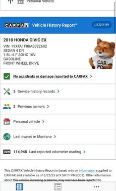 2010 Honda Civic EX