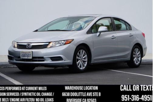 Alabaster Silver Metallic 2012 Honda Civic EX