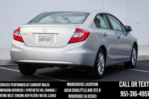 Alabaster Silver Metallic 2012 Honda Civic EX