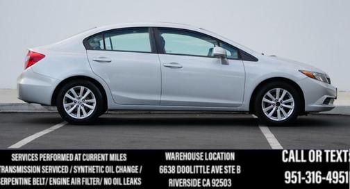Alabaster Silver Metallic 2012 Honda Civic EX
