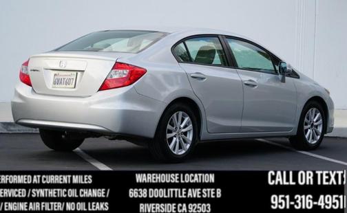 Alabaster Silver Metallic 2012 Honda Civic EX
