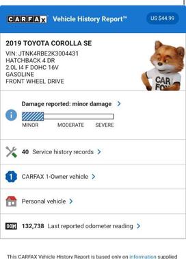 2019 Toyota Corolla SE